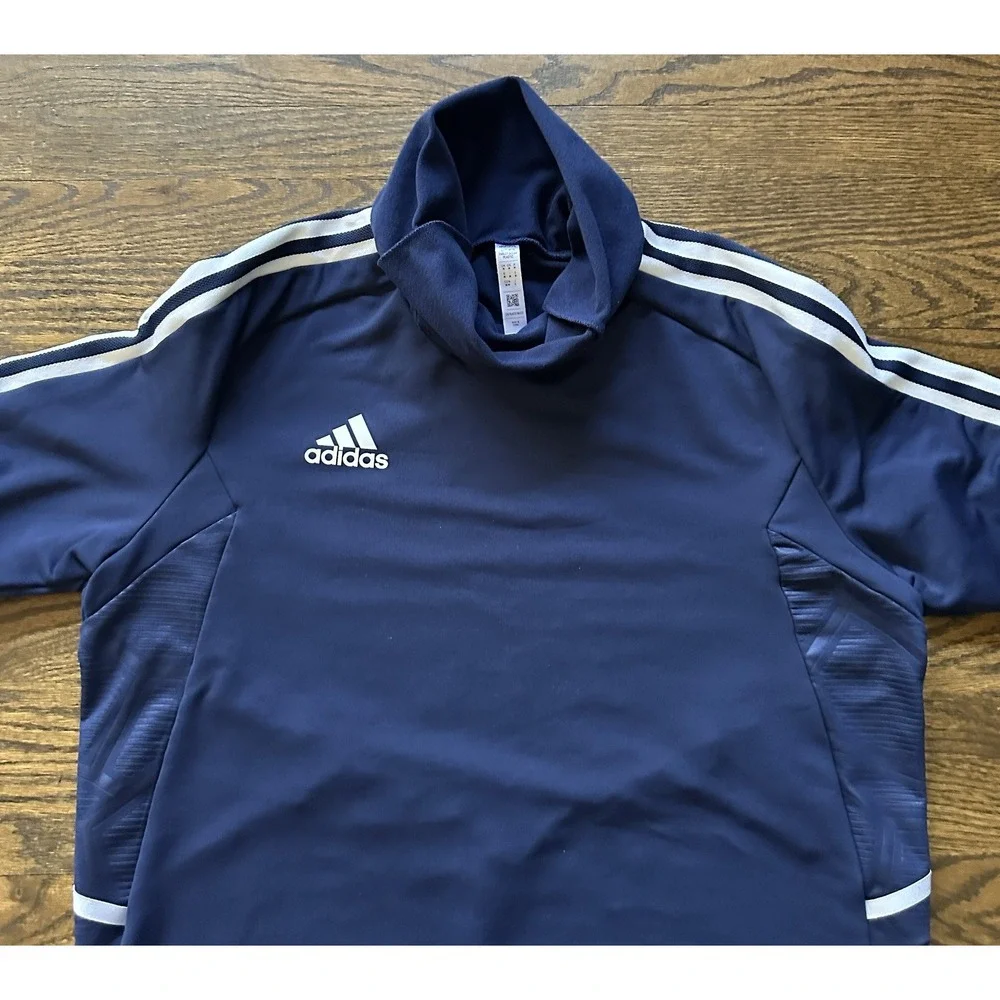 Adidas Mens Condivo 22 Pro Soccer Training Top COLD.RDY Navy Blue HA6253